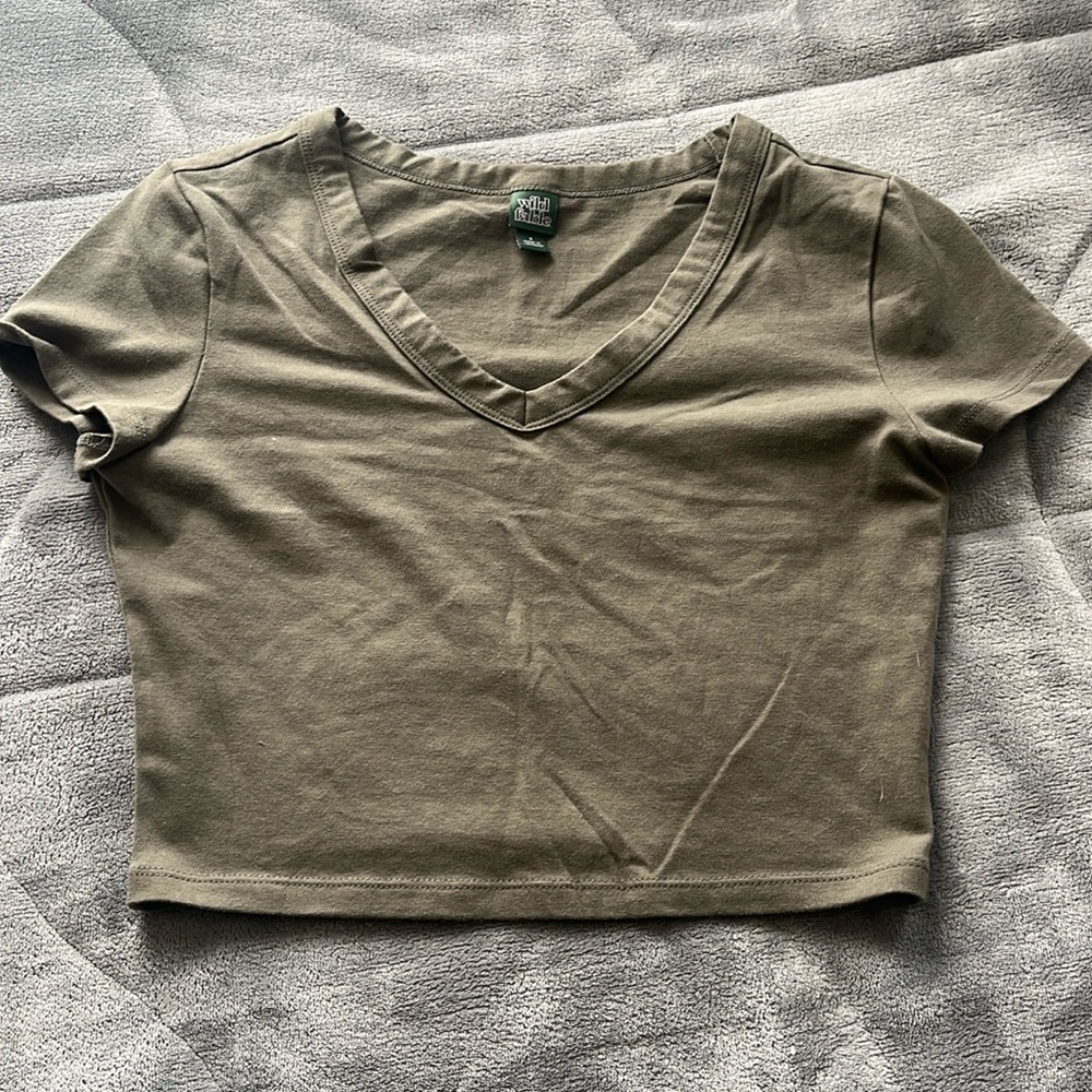 S green Wild Fable crop top
